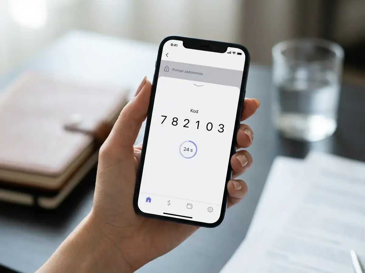 Płatność BLIK kodem jednorazowym w aplikacji bankowej na smartfonie