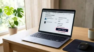 Strona internetowa polskiego sklepu z odzieżą i widocznym przyciskiem płatności Klarna
